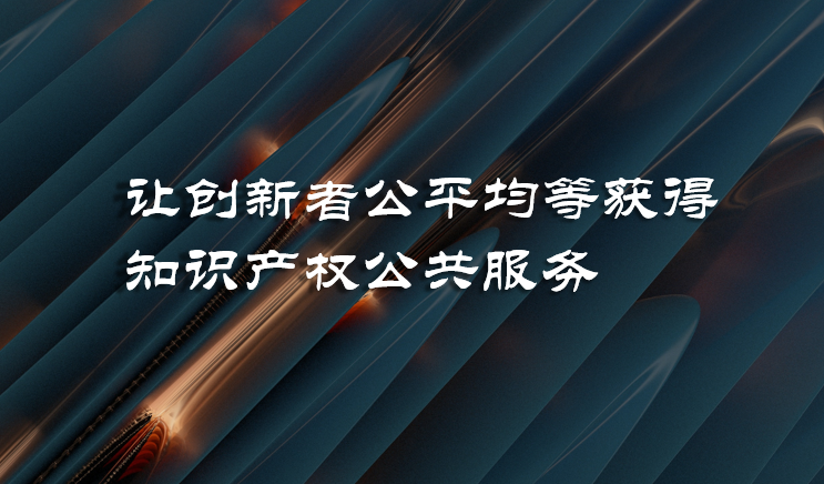 让创新者公平均等获得知识产权公共服务